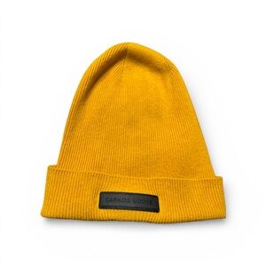 Canada Goose Cashmere Wool Hat Beanie Heirloom Gold Lightweight Women’s